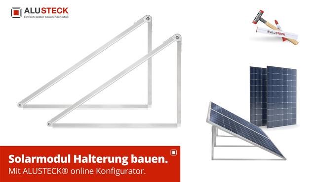 Bauanleitung: Mit nur 10 Euro eine stabile Halterung für Solarmodule selber bauen
