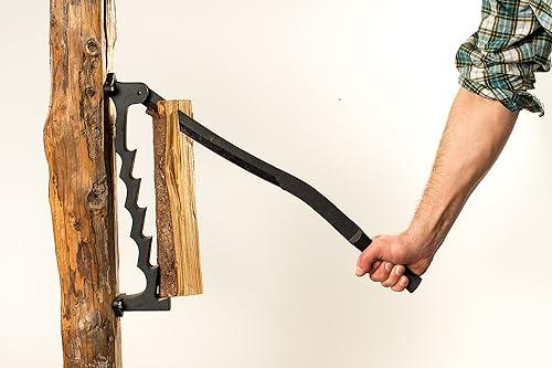 Praktischer Spanschneider für die Herstellung von Anzündholz in Eigenregie