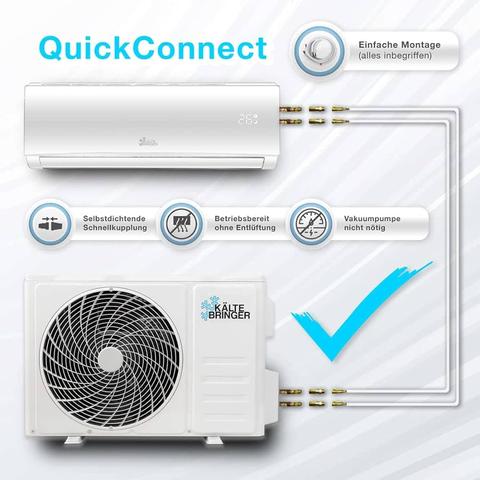 Einfache Installation einer Klimaanlage mit Quick-Connect-System Einfache Installation einer Klimaanlage mit Quick-Connect-System