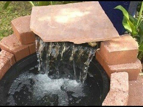 Kreative Ideen für selbstgemachte Springbrunnen im Garten