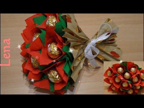 Raffaello und Ferrero Rocher Blumenstrauß selber machen: Perfekt für die Braut Raffaello und Ferrero Rocher Blumenstrauß selber machen: Perfekt für die Braut