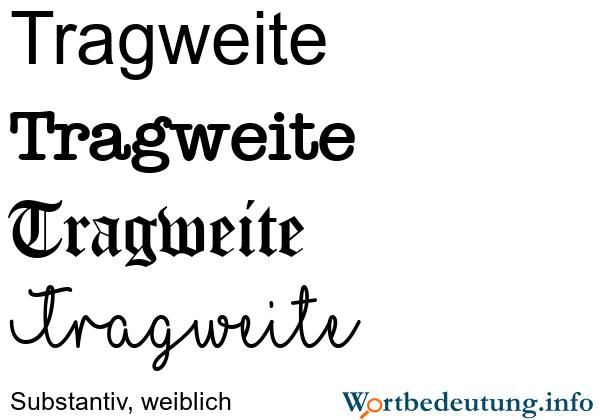 Tragweite und Bedeutung