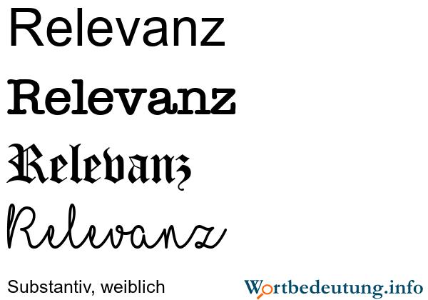 Relevanz und Bedeutung