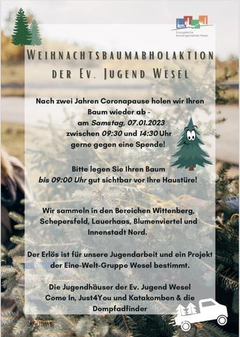 Abholtermine für ausgediente Tannenbäume im Januar 2023 Abholtermine für ausgediente Tannenbäume im Januar 2023