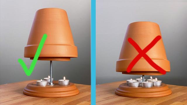 Einfache Anleitung zum Selbstbau eines Teelichtofens für die Terrasse