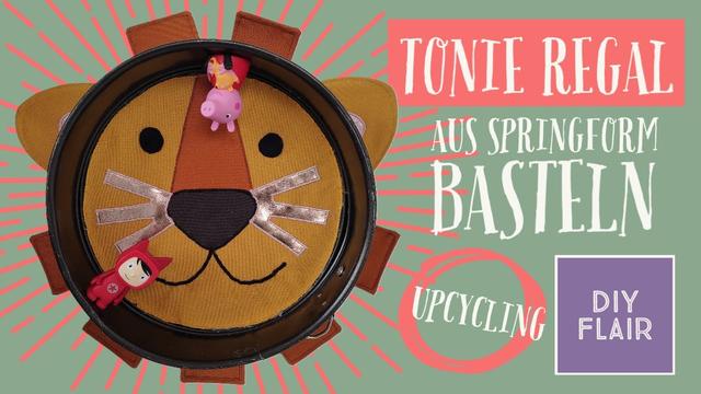 Upcycling-Idee: Tonies-Regal aus einer Springform basteln