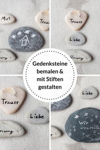 Trost durch kreative Gestaltung: Trauersteine selber bemalen und personalisieren Trost durch kreative Gestaltung: Trauersteine selber bemalen und personalisieren