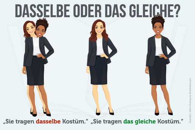 Eine Erklärung für den Unterschied zwischen "das Gleiche" und "das Selbe"