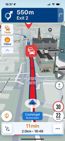 Verkehrsstatus entlang meiner Route in Echtzeit überprüfen