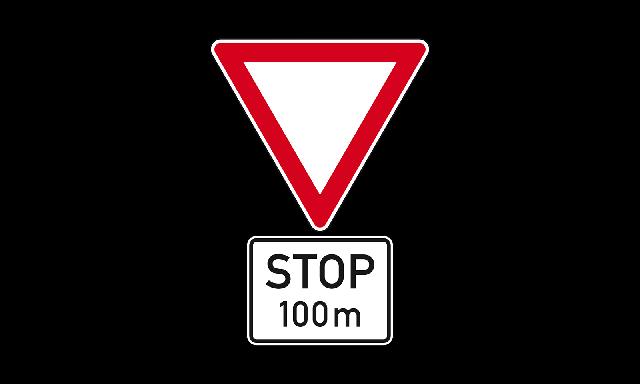 Verkehrszeichenkombination: Was wird angekündigt? Verkehrszeichenkombination: Was wird angekündigt?