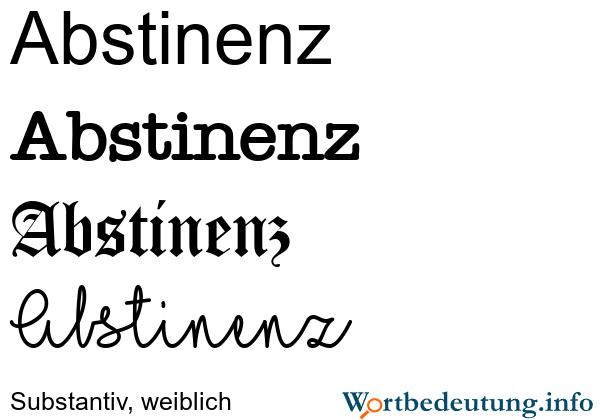 Synonyme für Abstinenz und ihre Bedeutung Synonyme für Abstinenz und ihre Bedeutung