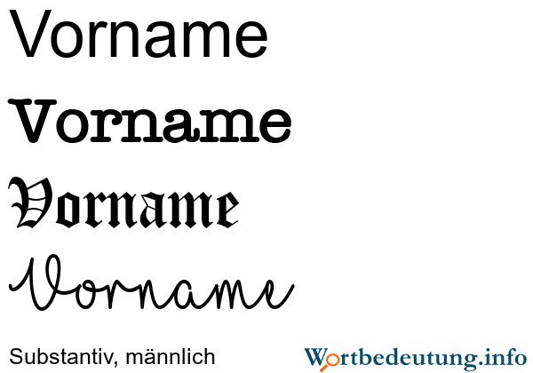 Was ist ein Vorname: Definition und Bedeutung