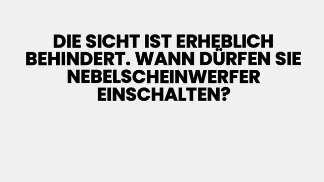 Die Verwendung von Nebelscheinwerfern bei stark beeinträchtigter Sicht: Wann ist es erlaubt? Die Verwendung von Nebelscheinwerfern bei stark beeinträchtigter Sicht: Wann ist es erlaubt?