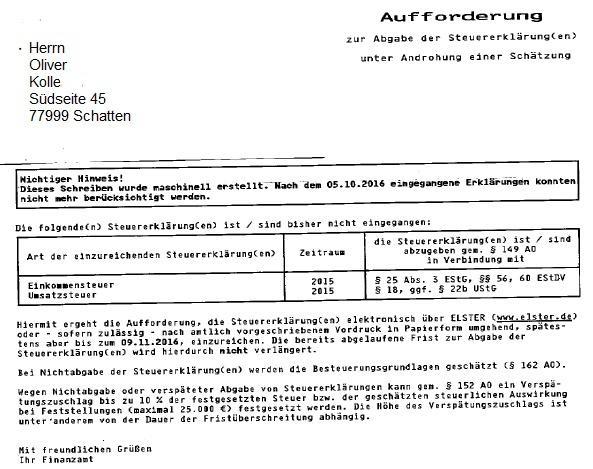 Pflicht zur Abgabe einer Steuererklärung - Wann schreibt das Finanzamt an? Pflicht zur Abgabe einer Steuererklärung - Wann schreibt das Finanzamt an?