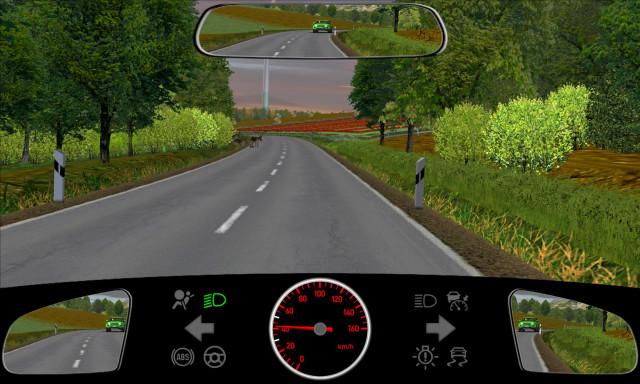 Wann kann ein schnell fahrender PKW auf trockener Straße seitwärts ausbrechen?