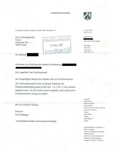 Wann wird der Antrag auf Restschuldbefreiung bearbeitet? Wann wird der Antrag auf Restschuldbefreiung bearbeitet?