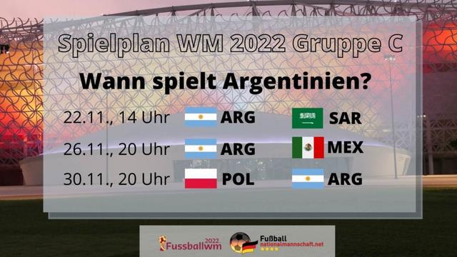 Spielplan der argentinischen Nationalmannschaft: Wann spielt Argentinien? Spielplan der argentinischen Nationalmannschaft: Wann spielt Argentinien?