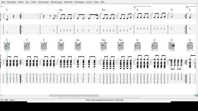 Lerne die Akkorde von "Wann wird