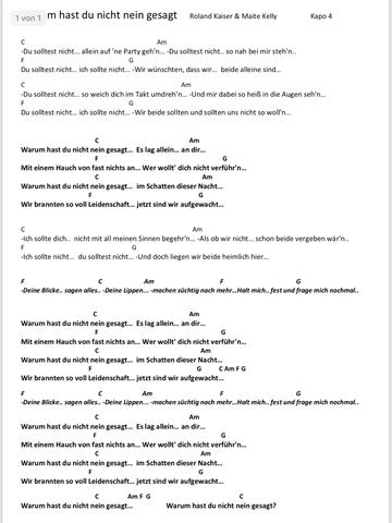 Lerne die richtigen Akkorde für "Warum hast du nicht nein gesagt" Lerne die richtigen Akkorde für "Warum hast du nicht nein gesagt"