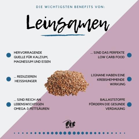 Vielseitige Verwendungsmöglichkeiten von Leinsamen in Rezepten für eine gesunde Ernährung.