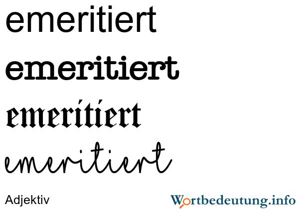 Was ist ein Emeritus oder eine Emerita? Was ist ein Emeritus oder eine Emerita?