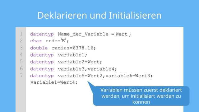 Warum ist das Initialisieren von Daten wichtig? Warum ist das Initialisieren von Daten wichtig?