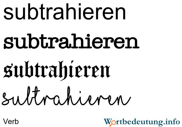 Subtrahieren: Synonyme, Definition und Beispiele