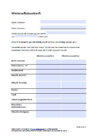 Welche Fragen sind in einer Mieterselbstauskunft erlaubt? Welche Fragen sind in einer Mieterselbstauskunft erlaubt?