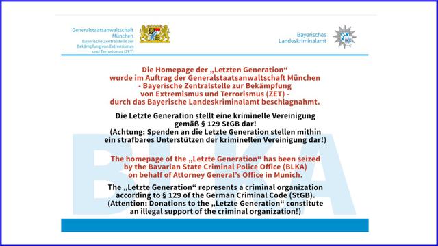 Keine kriminelle Vereinigung: Hintergründe zur "Letzten Generation" und ihren Zielen