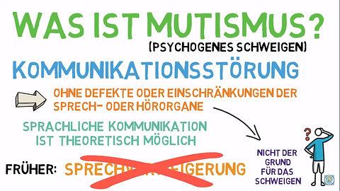 Was ist Mutismus und wie äußert er sich? Was ist Mutismus und wie äußert er sich?