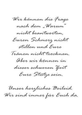 6. Abschied nehmen mit Herzlichkeit: Der Schluss der Trauerkarte 6. Abschied nehmen mit Herzlichkeit: Der Schluss der Trauerkarte