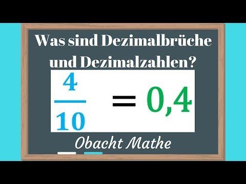 Unterschied zwischen Dezimalzahlen und Dezimalbrüchen Unterschied zwischen Dezimalzahlen und Dezimalbrüchen