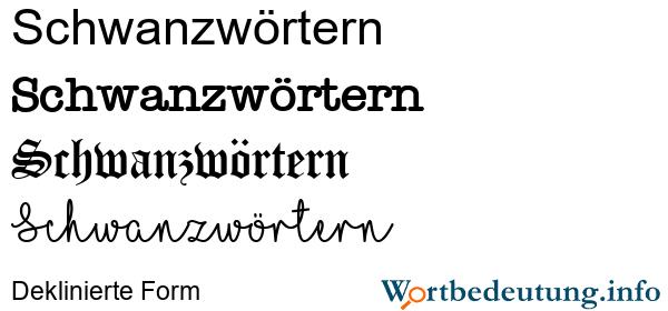 Die Bedeutung von Schwanzwörtern: Definition und Beispiele Die Bedeutung von Schwanzwörtern: Definition und Beispiele