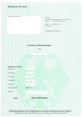 Was wird im erweiterten Führungszeugnis aufgeführt? Was wird im erweiterten Führungszeugnis aufgeführt?