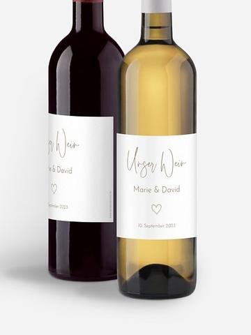 Weinetiketten selbst gestalten: Hochwertige, selbstklebende Folie für einfache Anbringung