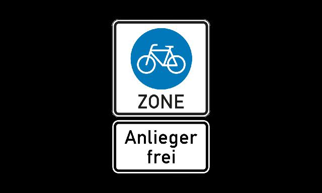 Zulässige Fahrzeuge in einer markierten Zone