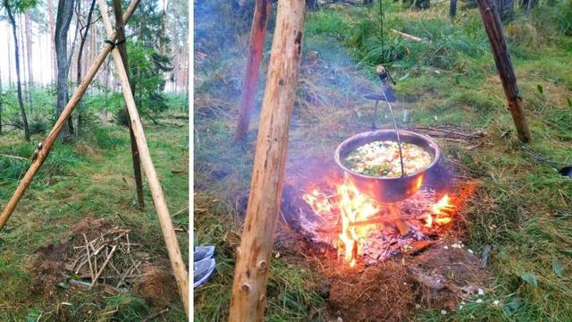 Praktische Bushcraft-Konstruktion: Lerne, wie du ein Dreibein selbst baust Praktische Bushcraft-Konstruktion: Lerne, wie du ein Dreibein selbst baust