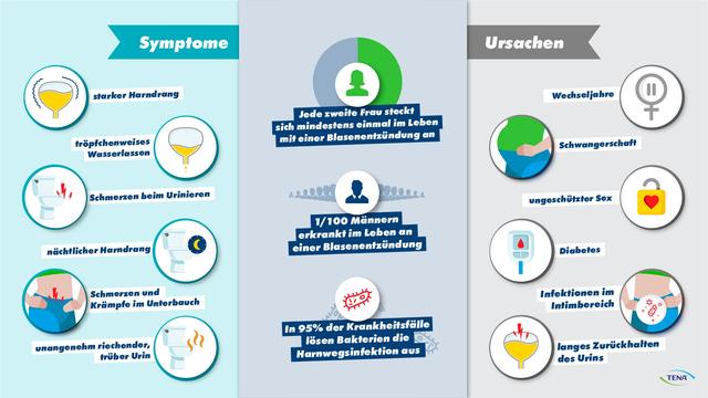 Anzeichen einer Blasenentzündung: Schmerzen und Brennen beim Wasserlassen Anzeichen einer Blasenentzündung: Schmerzen und Brennen beim Wasserlassen