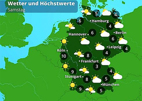 Das Wetter am Wochenende im Überblick