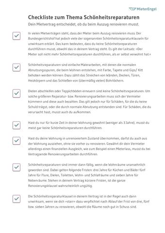 Renovierungspflicht bei Auszug: Was ist wirklich notwendig?