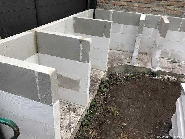 Anleitung: Outdoor Küche selber bauen mit Ytong-Steinen