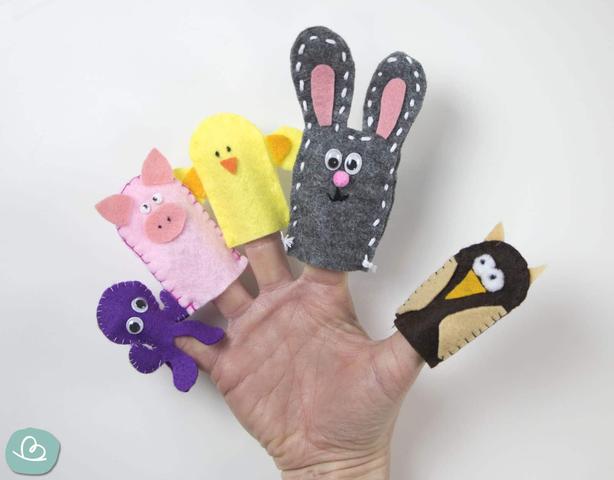 Fingerpuppen selber machen: Tierisch gute Unterhaltung beim Basteln
