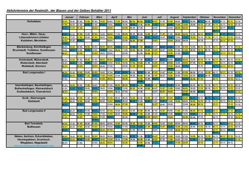Mit unserem Abfallkalender immer den richtigen Zeitpunkt für die Mülltonnenleerung wissen Mit unserem Abfallkalender immer den richtigen Zeitpunkt für die Mülltonnenleerung wissen