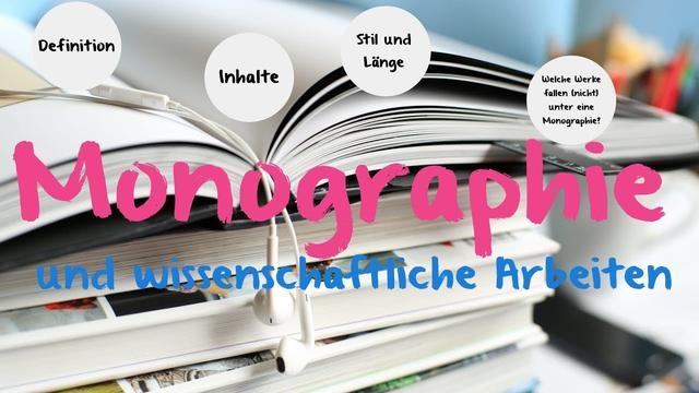 Beispiele für Monographien: Konkrete Beispiele von Werken, die als Monographien gelten. Beispiele für Monographien: Konkrete Beispiele von Werken, die als Monographien gelten.