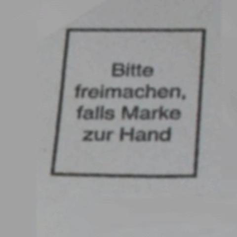 Keine Verpflichtung zum Porto: Was bedeutet 