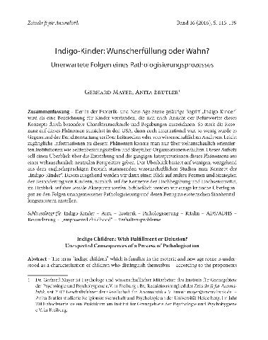 Regenbogenkinder: Eine kritische Analyse des New Age Phänomens Regenbogenkinder: Eine kritische Analyse des New Age Phänomens