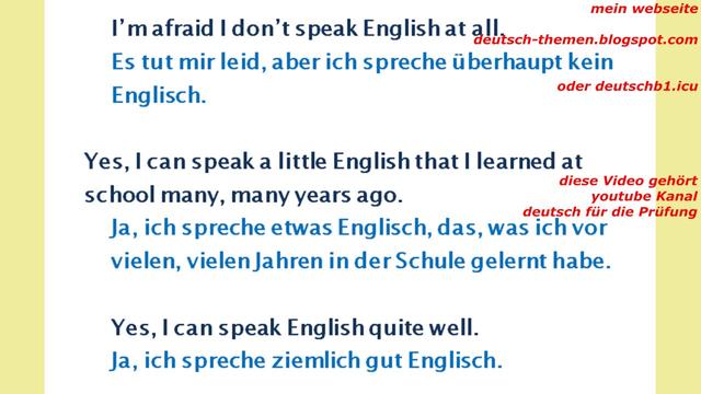 Übersetzung der Dialoge: Warum auf Deutsch, nicht auf Englisch?