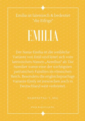 Der Name Emilia: Eifrige und ehrgeizige Ursprünge und Bedeutungen