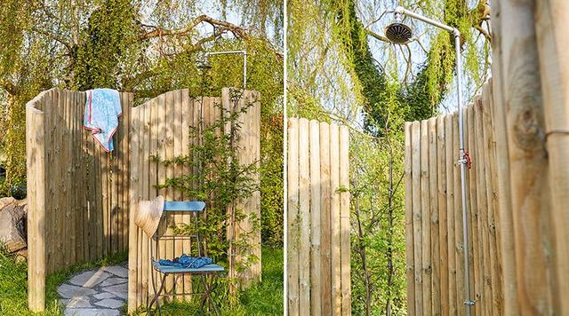 Einfache Bauanleitung für eine Gartendusche mit Sichtschutz: So verwandeln Sie Ihren Garten in eine erfrischende Oase Einfache Bauanleitung für eine Gartendusche mit Sichtschutz: So verwandeln Sie Ihren Garten in eine erfrischende Oase