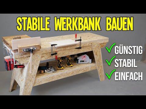 Werkstattumbau: Selbstgebaute Werkbank für unter 15€